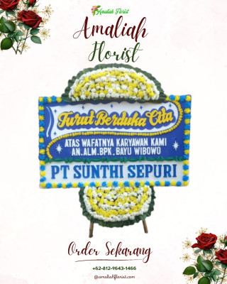 Papan Bunga Duka di Nikan Jaya